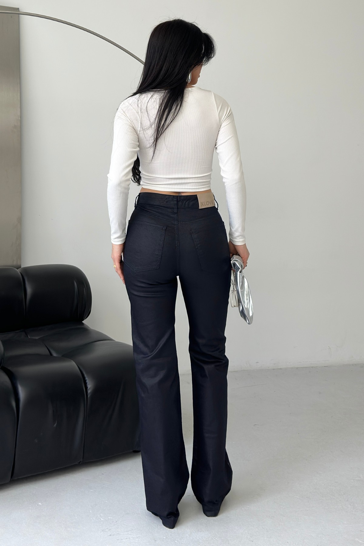 Mom Fit Jean Navy Blue Color
