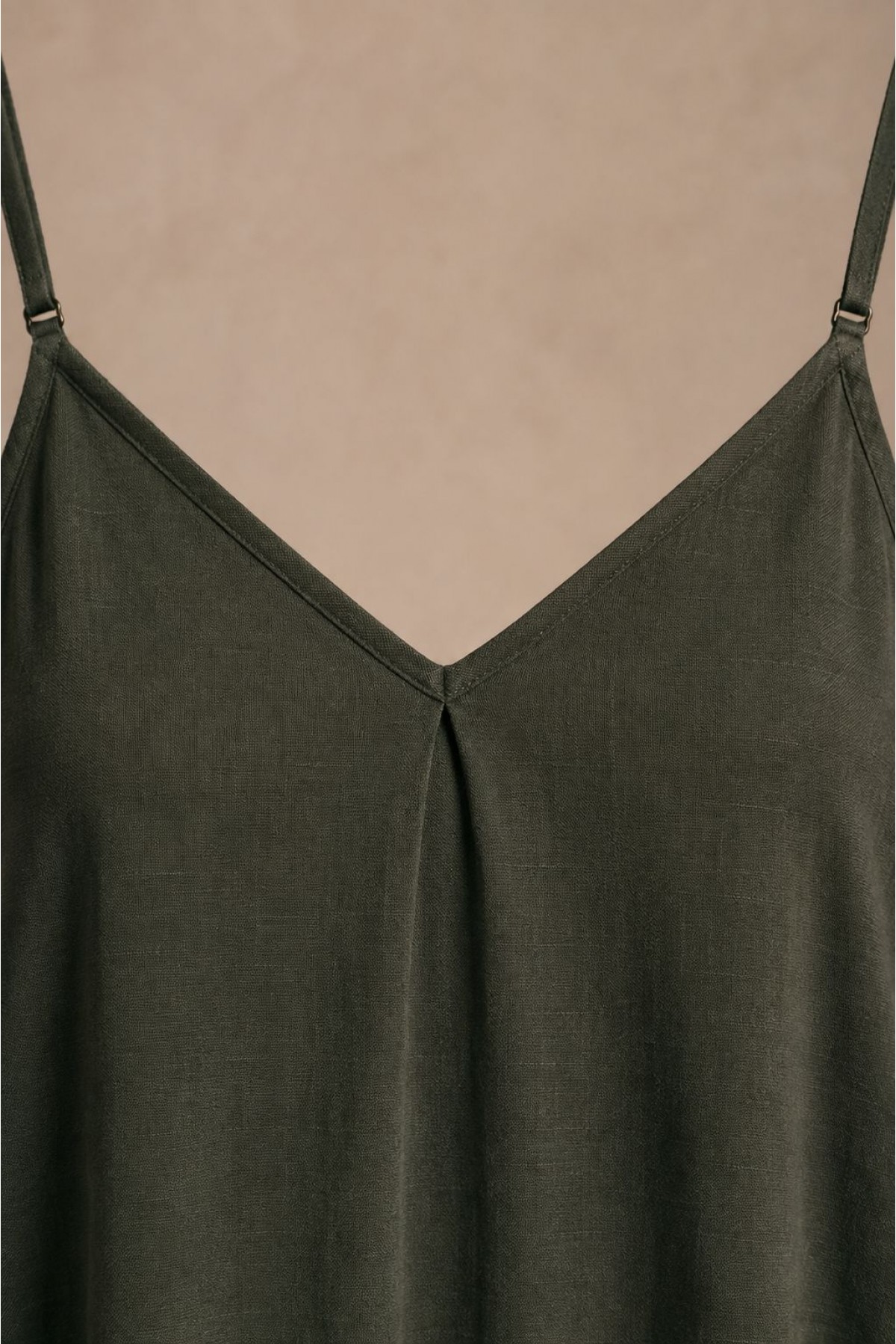 Strappy Short Dress HS3109 Khaki