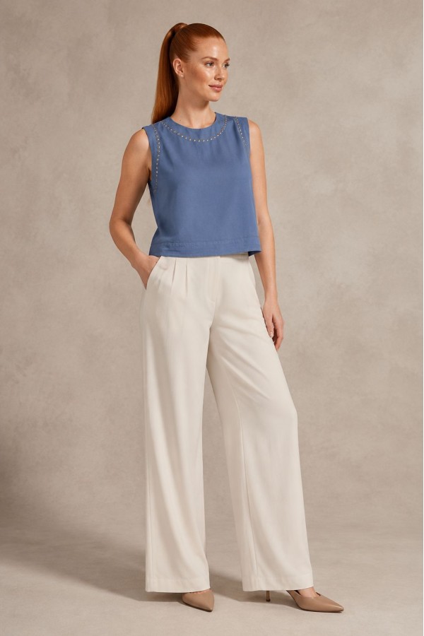 Sleeveless Blouse with Stud Detail HS431 Array