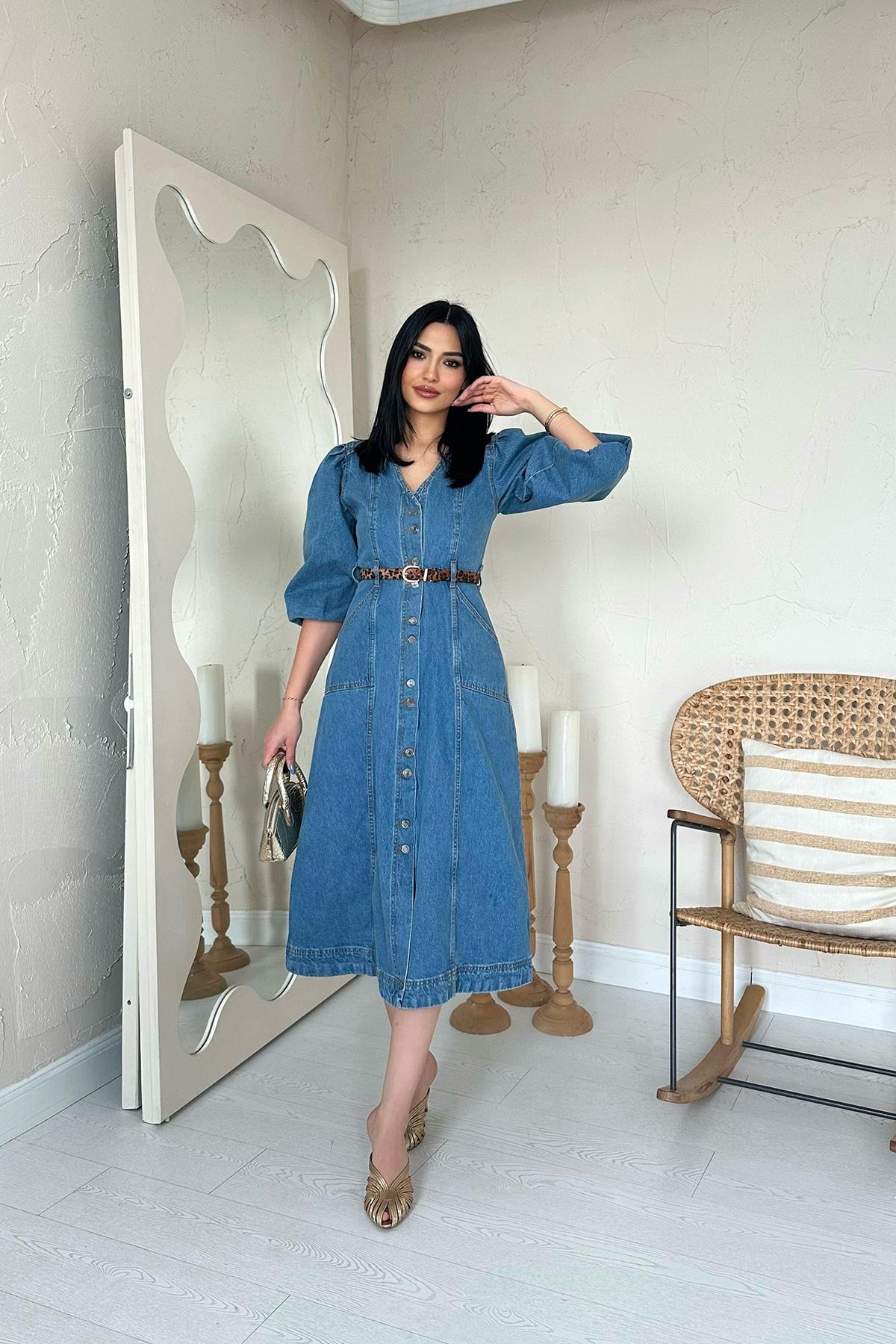 carrie underwood denim dress sku_356827 Dsquared2 denim dress SIZE:7US/40EU