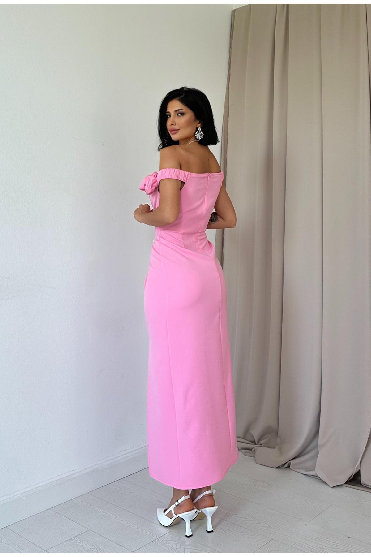 madonna pink dress High Slit Gown – Designer Formal Evening by Nadia's Made to Order / Custom color / 16 Stretch metallic satin I finally got to visit