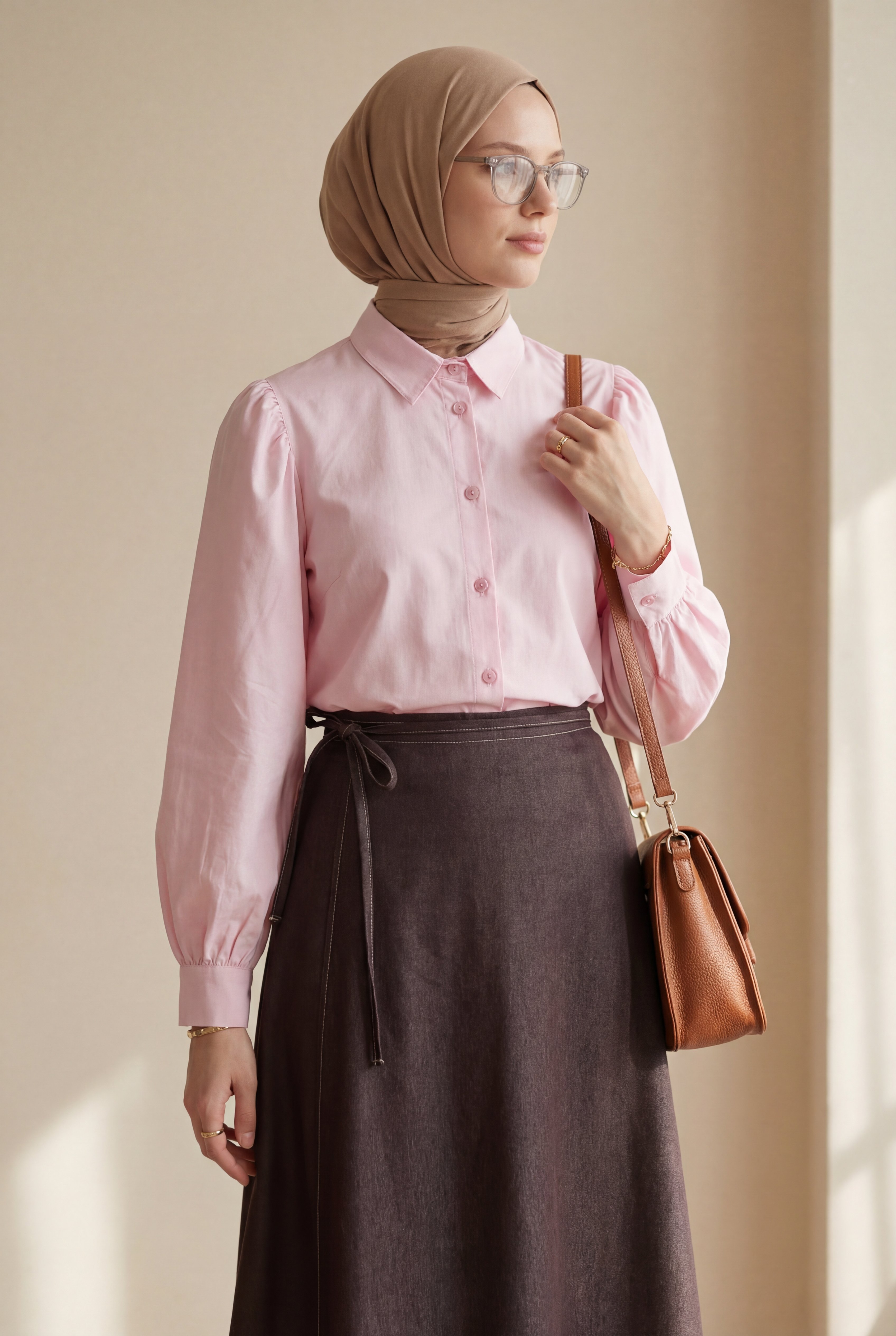 lig. sheer volume skirt Mサイズ Front Double Layer Denim Skirt with Side Laces and Zipper